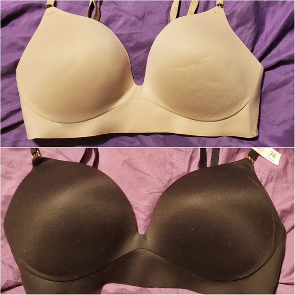Victoria's Secret Other - 2 Victoria's Secret push up bras tan and black size 34C